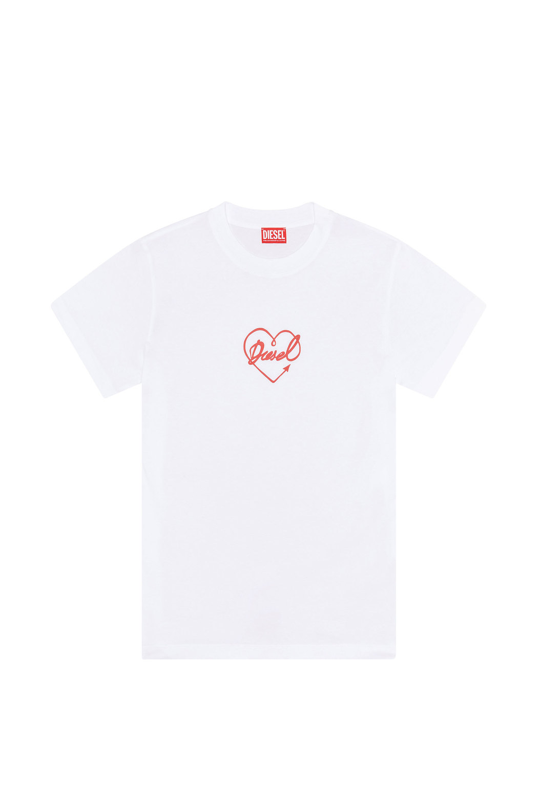 T-shirt with puffy Diesel heart print