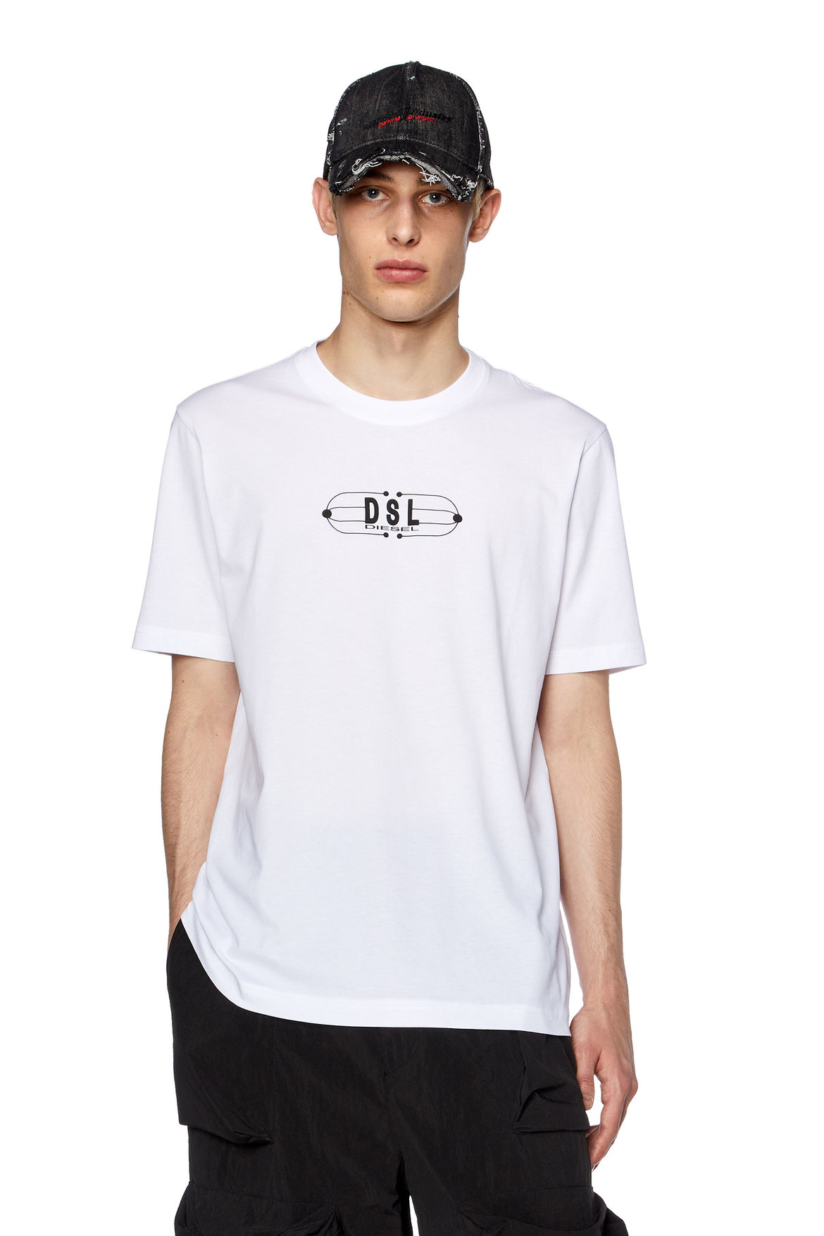 T-shirt with DSL shipping slip print | Diesel