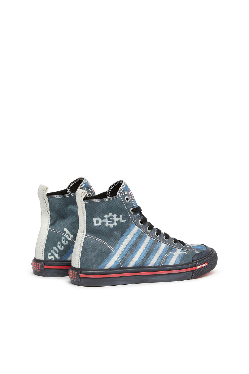 S-Athos Mid - High-top sneaker with all-over print