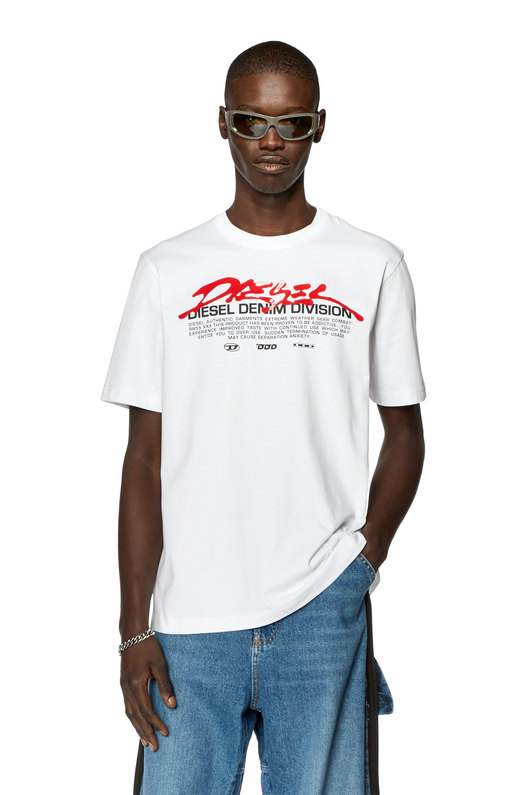 T-shirt with gel Diesel print