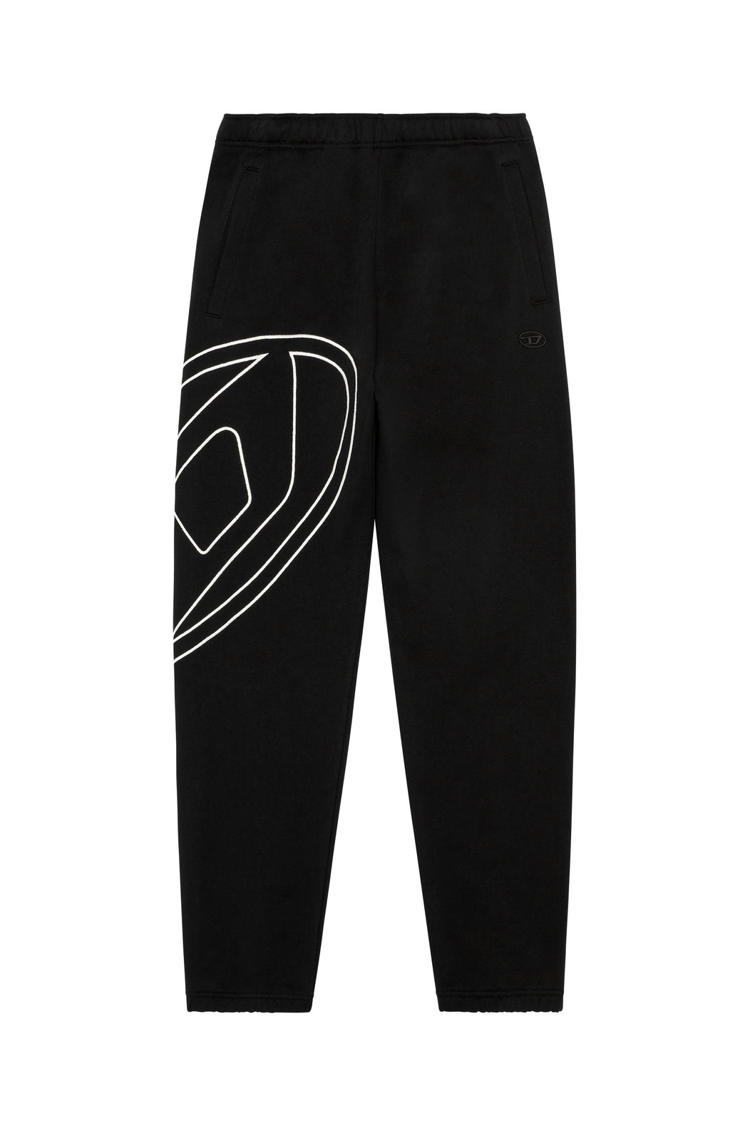 Track pants with mega oval D