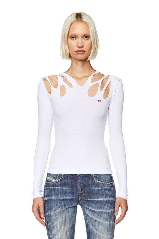 Cut-out jersey top