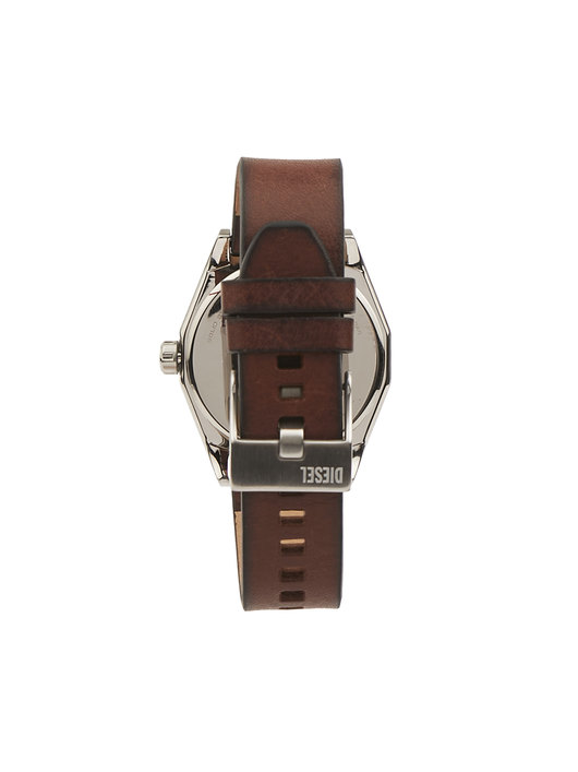 Scraper Three-Hand Brown Leather Watch