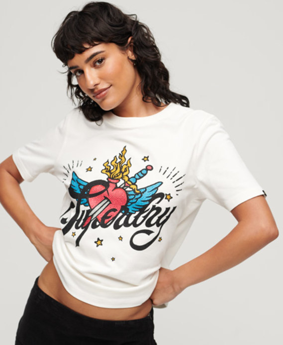 Tattoo Script Graphic T-Shirt | Superdry