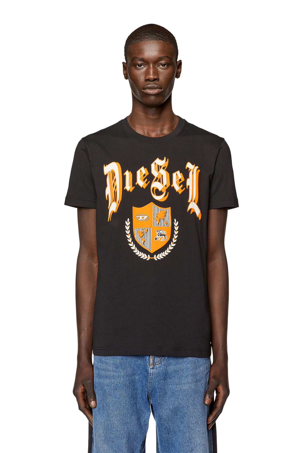 T-shirt with Diesel shield print