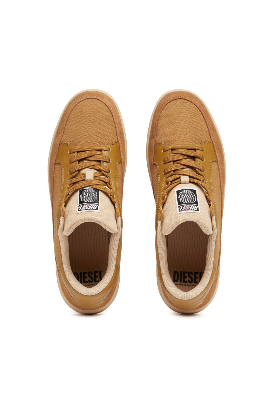 S-Sinna Low - Sneakers in canvas and action leather