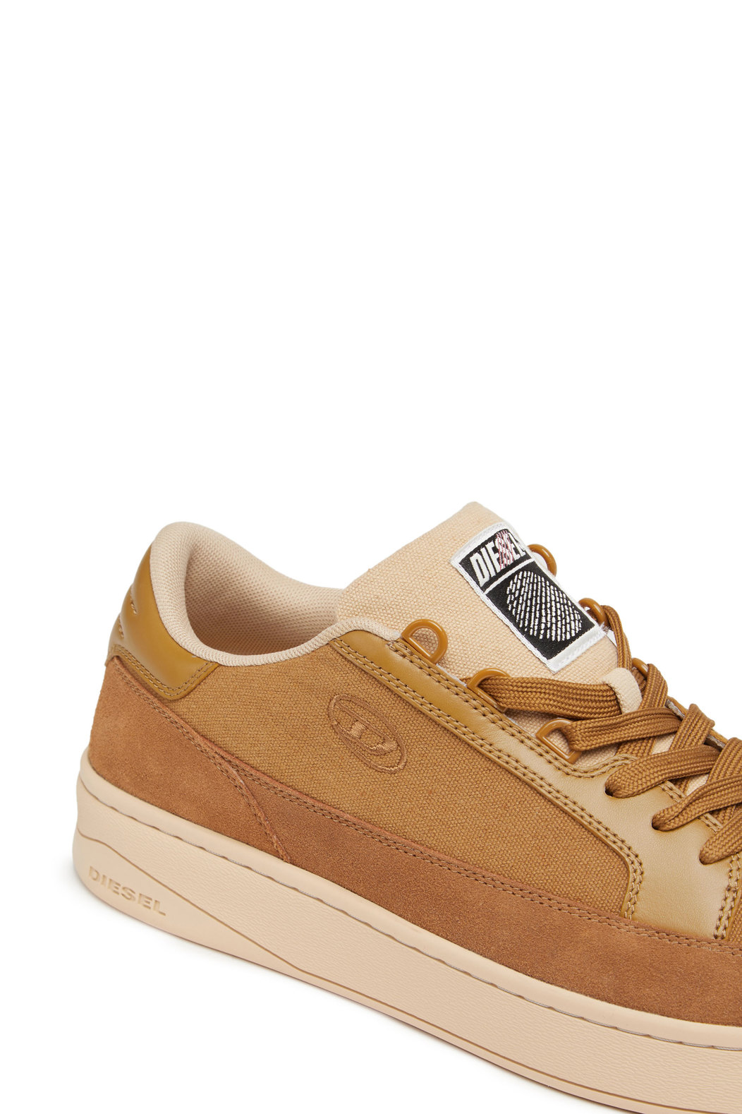 S-Sinna Low - Sneakers in canvas and action leather