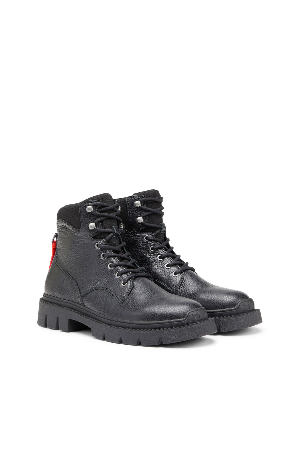 D-Troit BT - Lace-up boots with Diesel tape tag