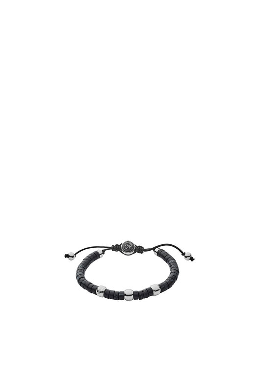 Agate beads bracelet with steel rondels