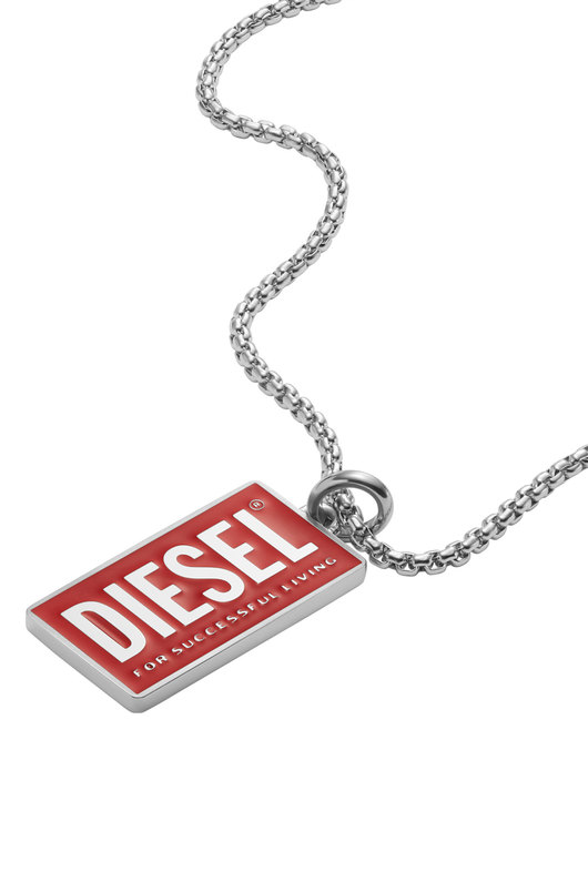 Stainless Steel Logo Dog Tag Necklace