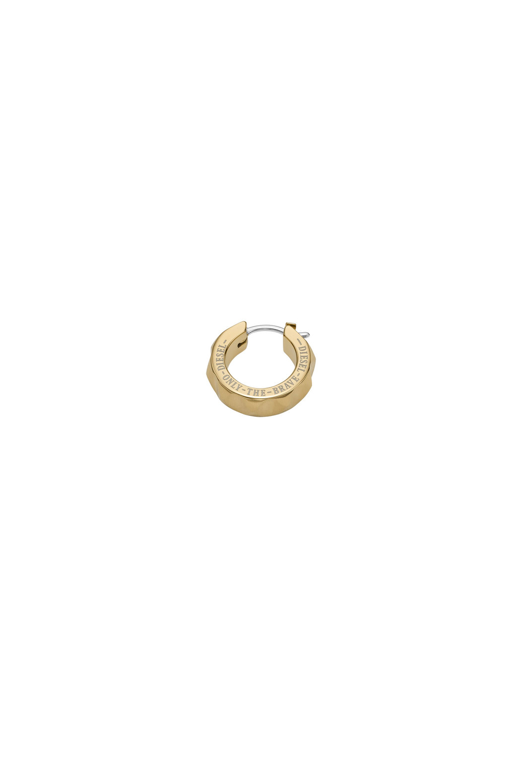 Gold-Tone Stainless Steel single hoop earring