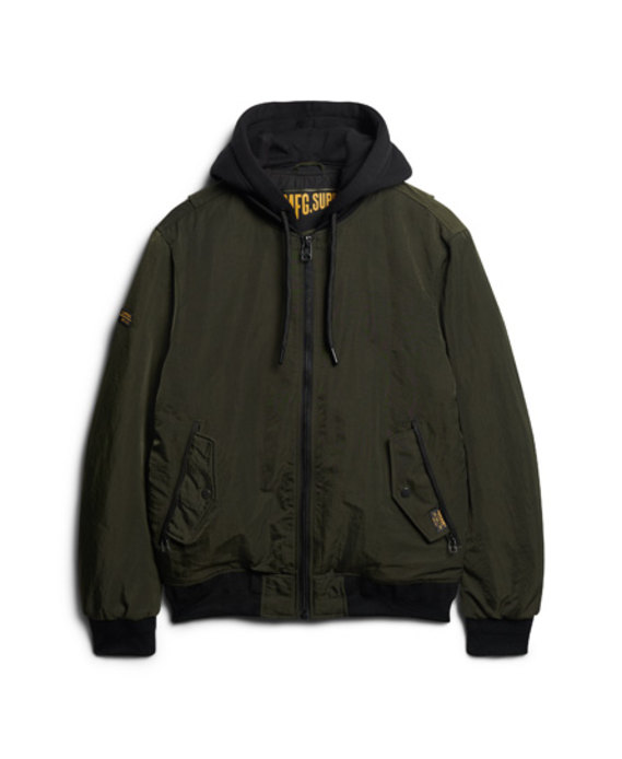 Military Hooded Ma1 Jacket
