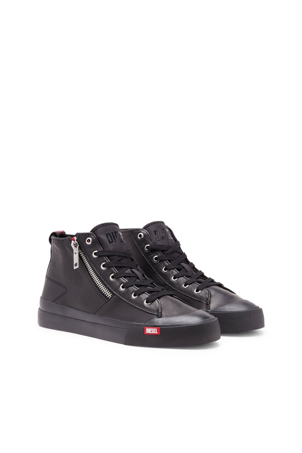 S-Athos Zip - High-top sneakers in premium leather