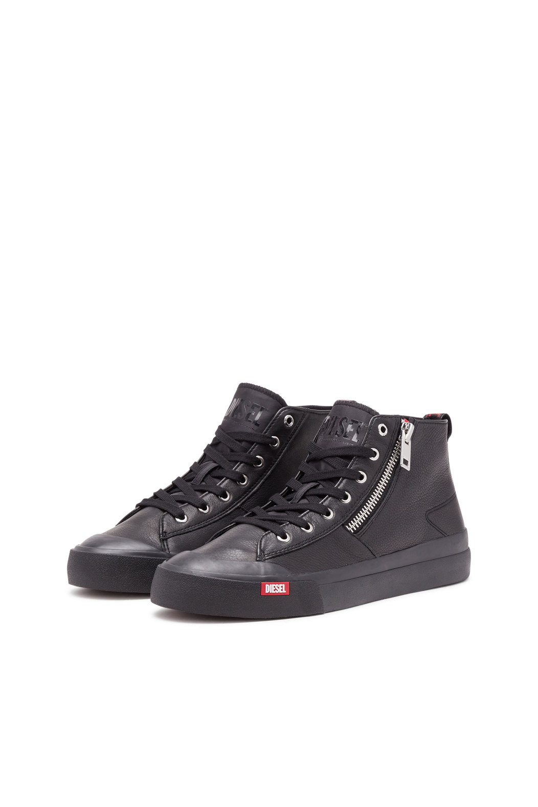 S-Athos Zip - High-top sneakers in premium leather