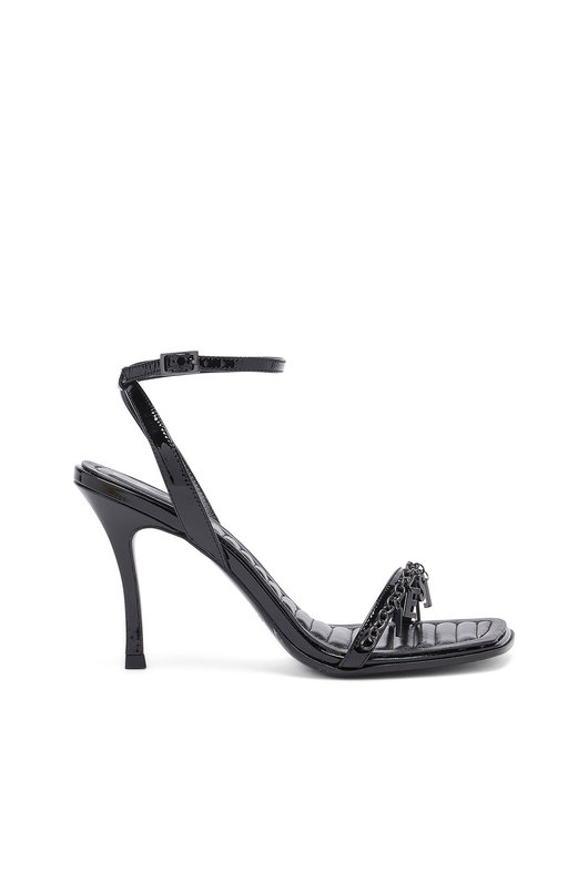 D-Vina Sdl - Strappy sandals in metallic leather