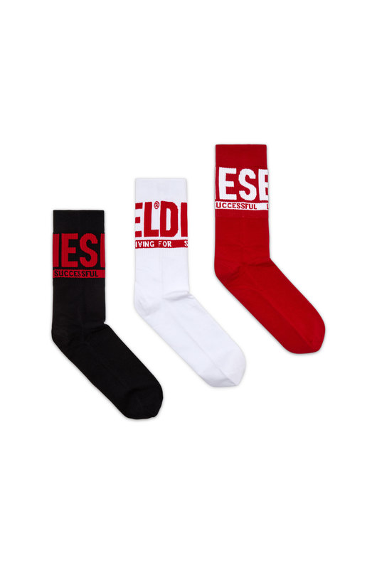 3-pack socks with Diesel logo
