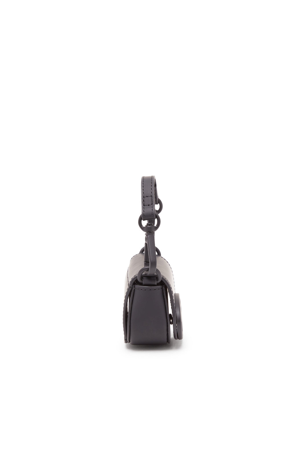 Iconic micro bag charm in matte leather