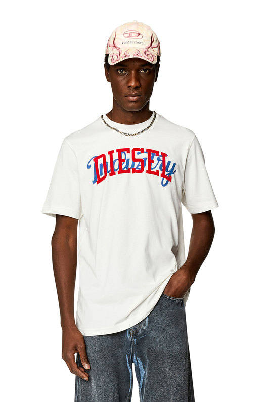 T-shirt with contrasting Diesel prints