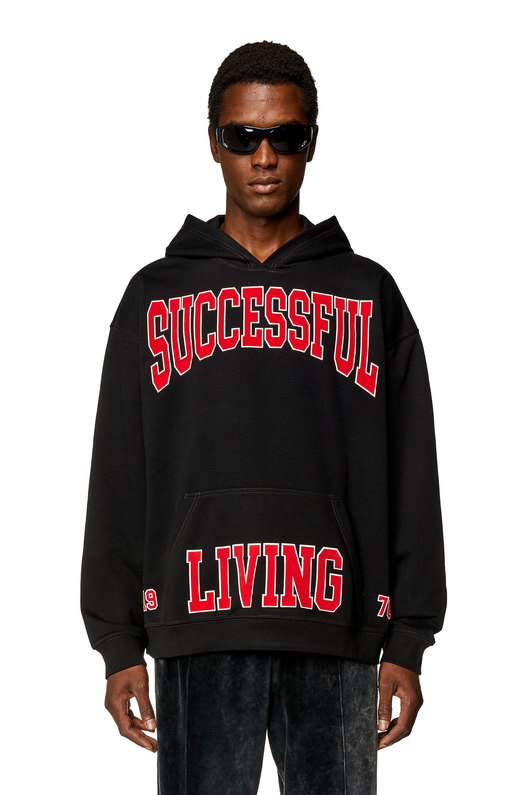 Hoodie with college prints