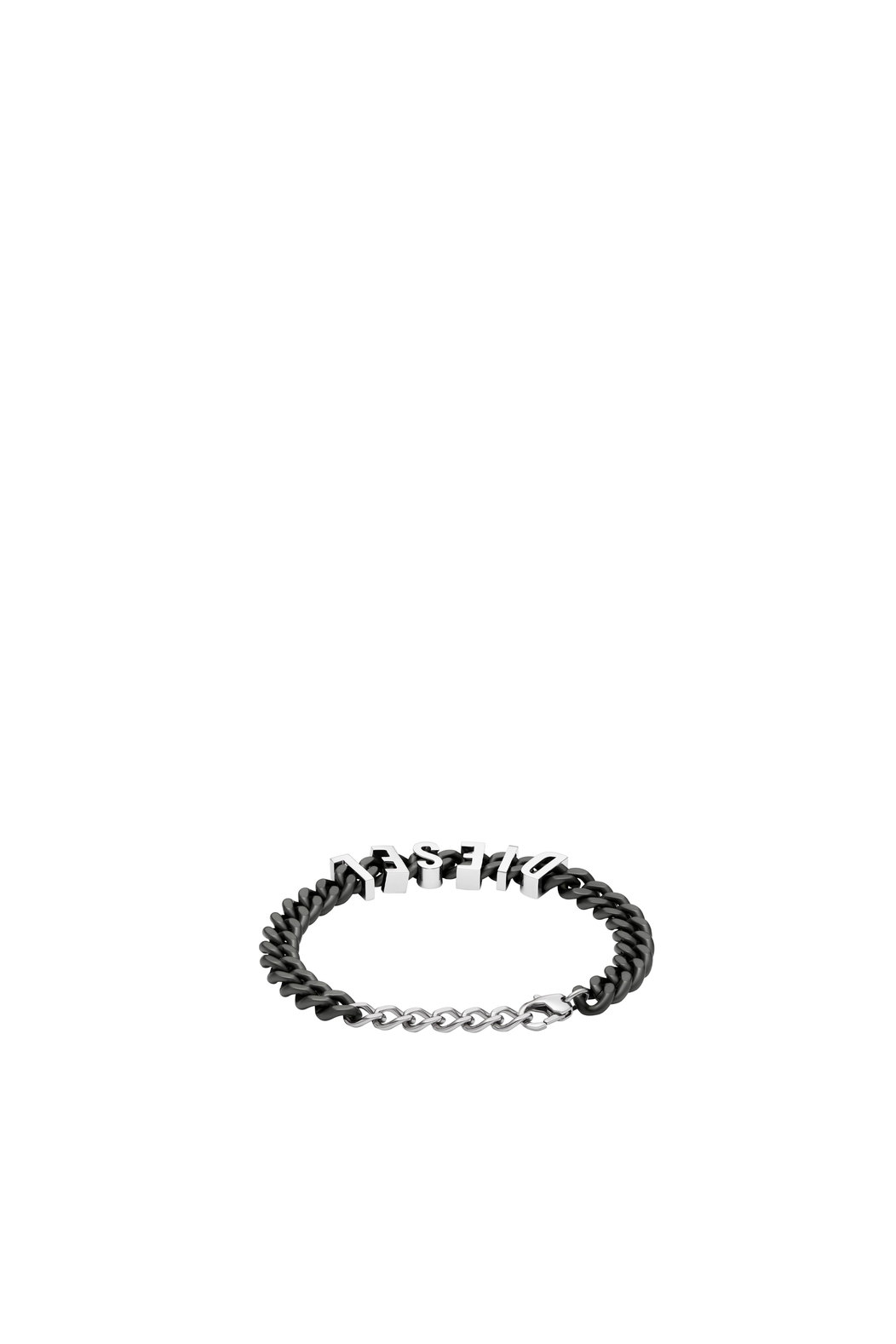 Two-Tone Stainless Steel Chain Bracelet