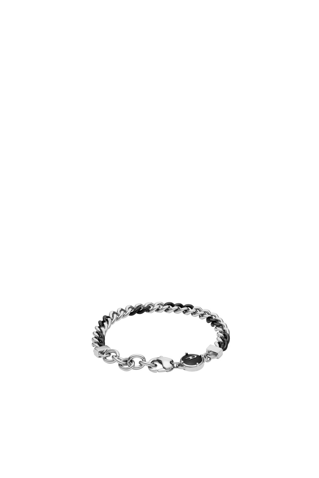 Two-Tone Stainless Steel Chain Bracelet
