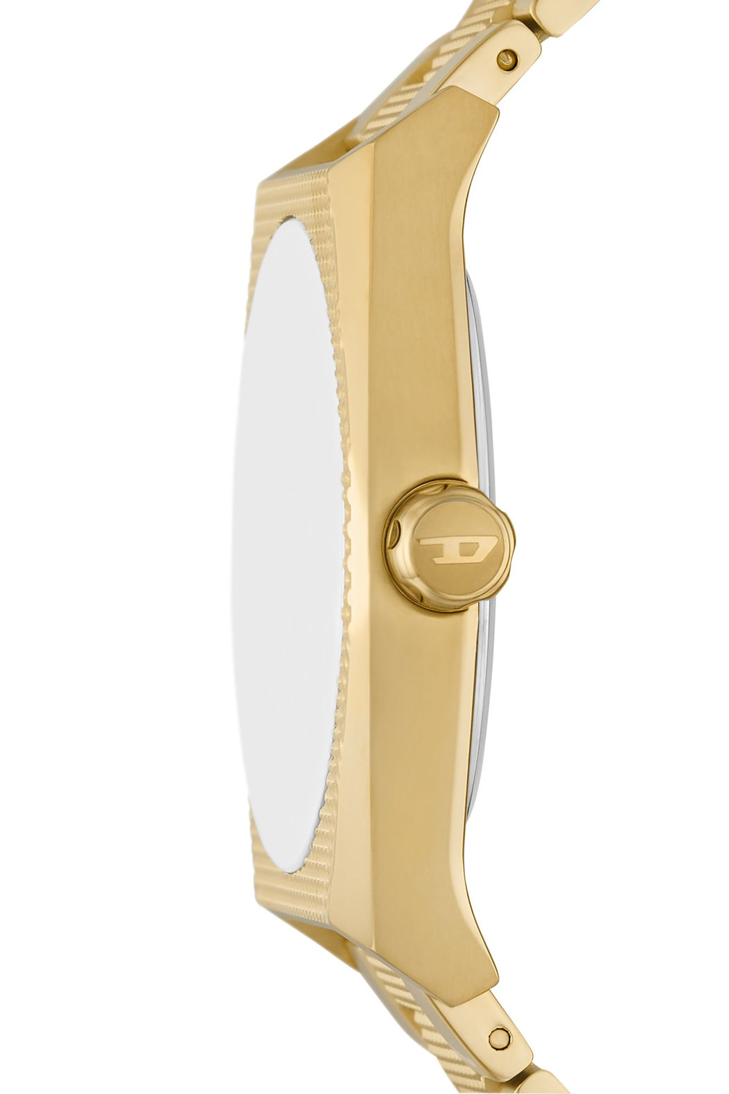 Diesel Scraper Three-Hand Gold-Tone Stainless Steel Watch