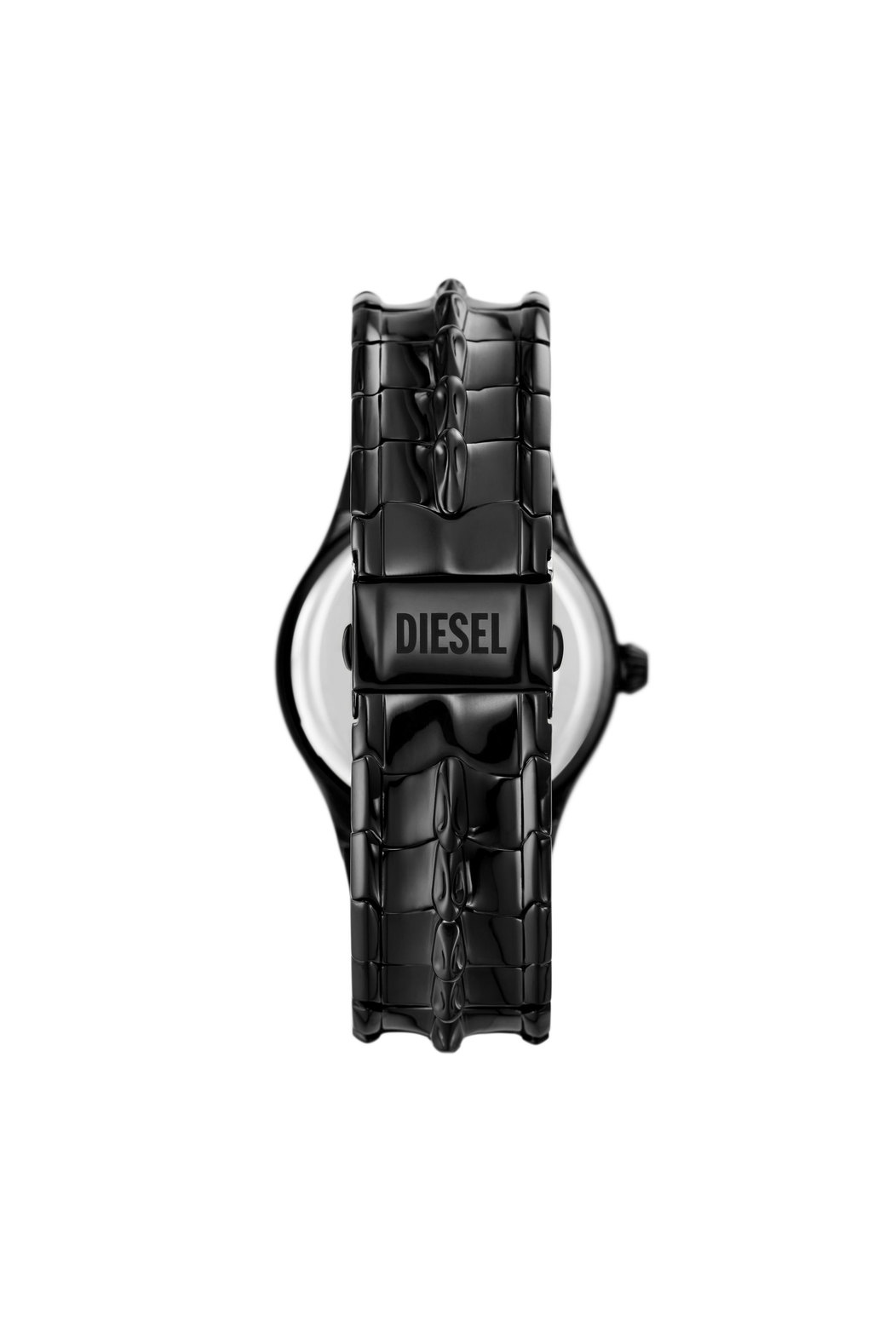 Diesel Vert Three-Hand Date Black Stainless Steel Watch