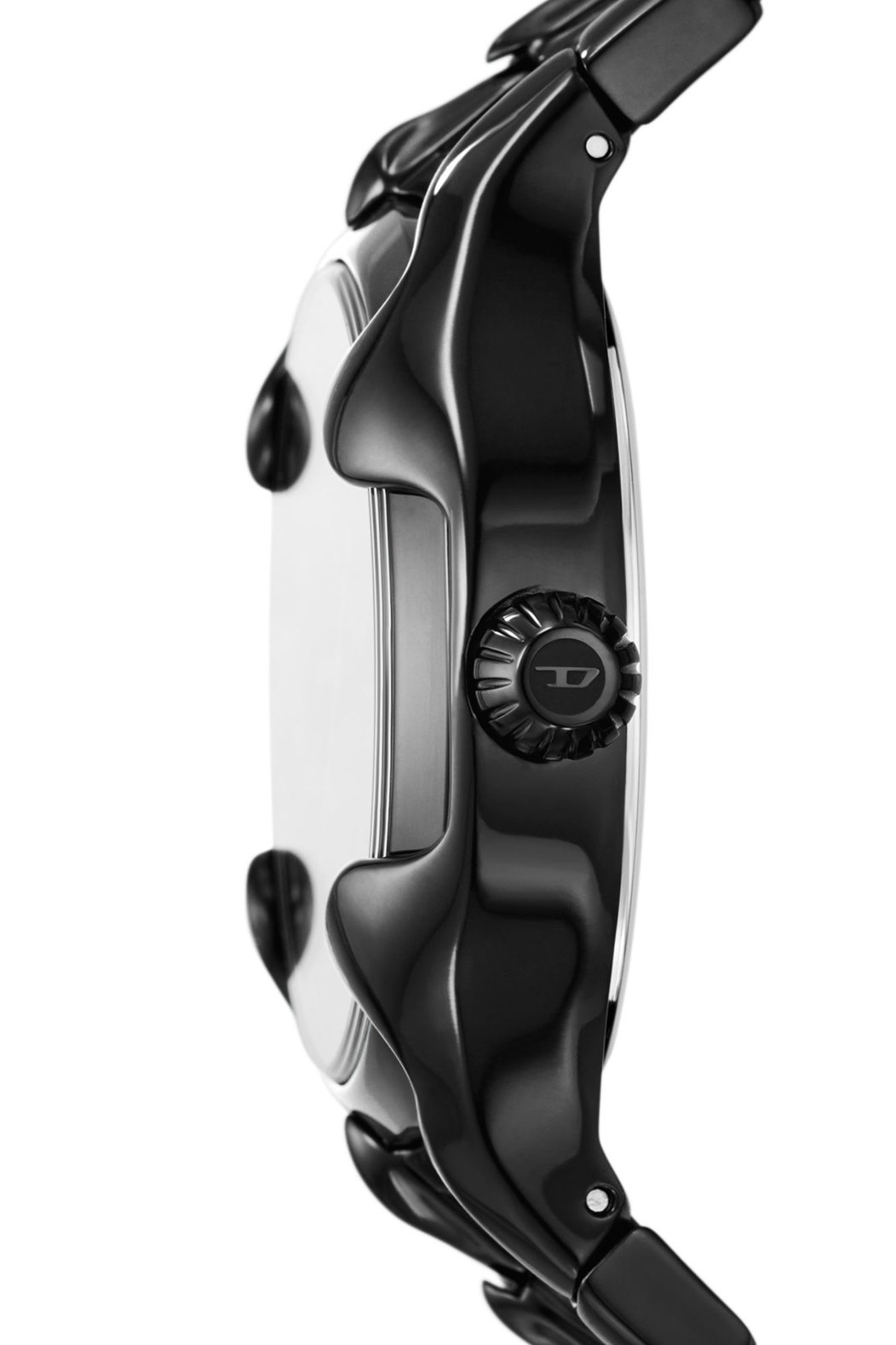 Diesel Vert Three-Hand Date Black Stainless Steel Watch
