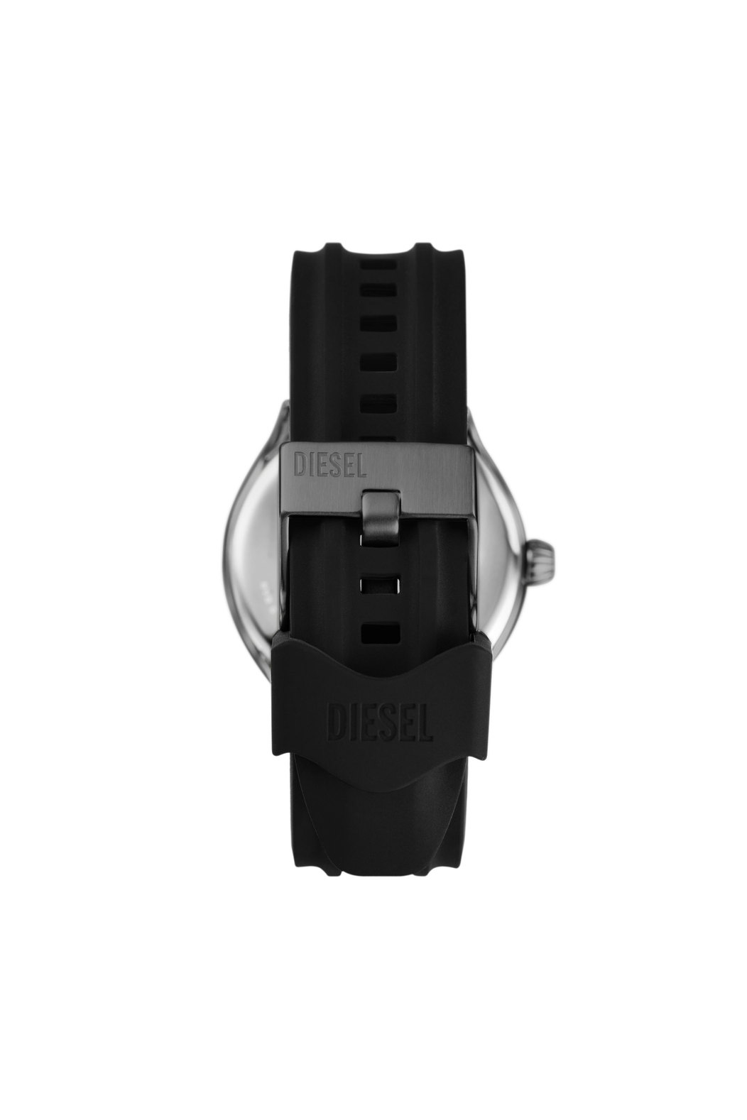 Diesel Streamline Three-Hand Black Silicone Watch
