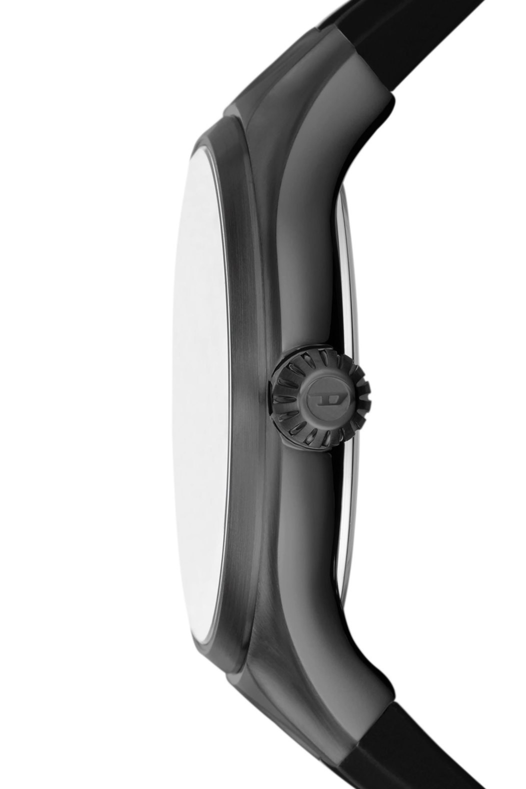 Diesel Streamline Three-Hand Black Silicone Watch