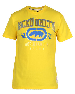 ECKO Unltd Core Foil T-Shirt Yellow | Zando