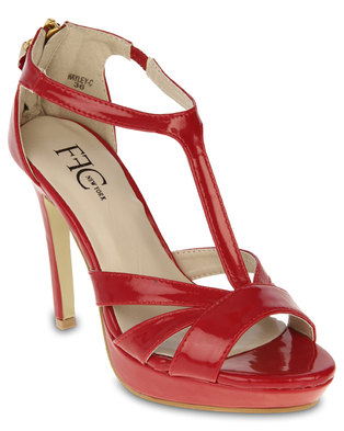 FFC New York Hayley-C Heeled Sandals Red | Zando