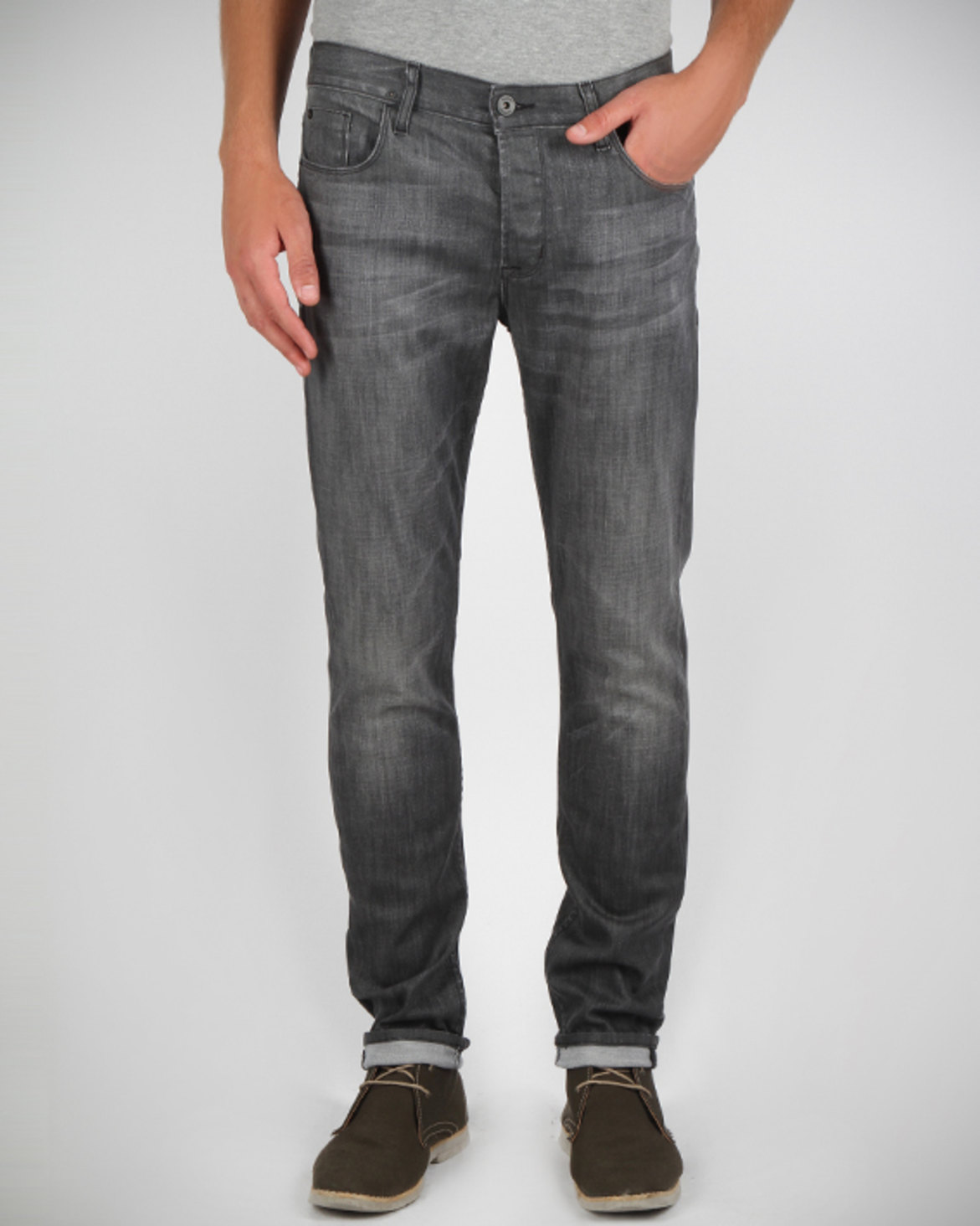 Hudson Sartor Slouchy Skinny Jeans Grey | Zando