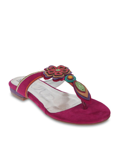 Errol Arendz Kelly Flat Sandals Cerise Pink | Zando