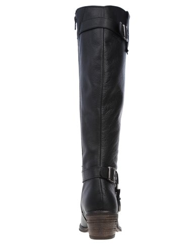 Bronx Women Leather Ricky Knee-High Boots Black | Zando