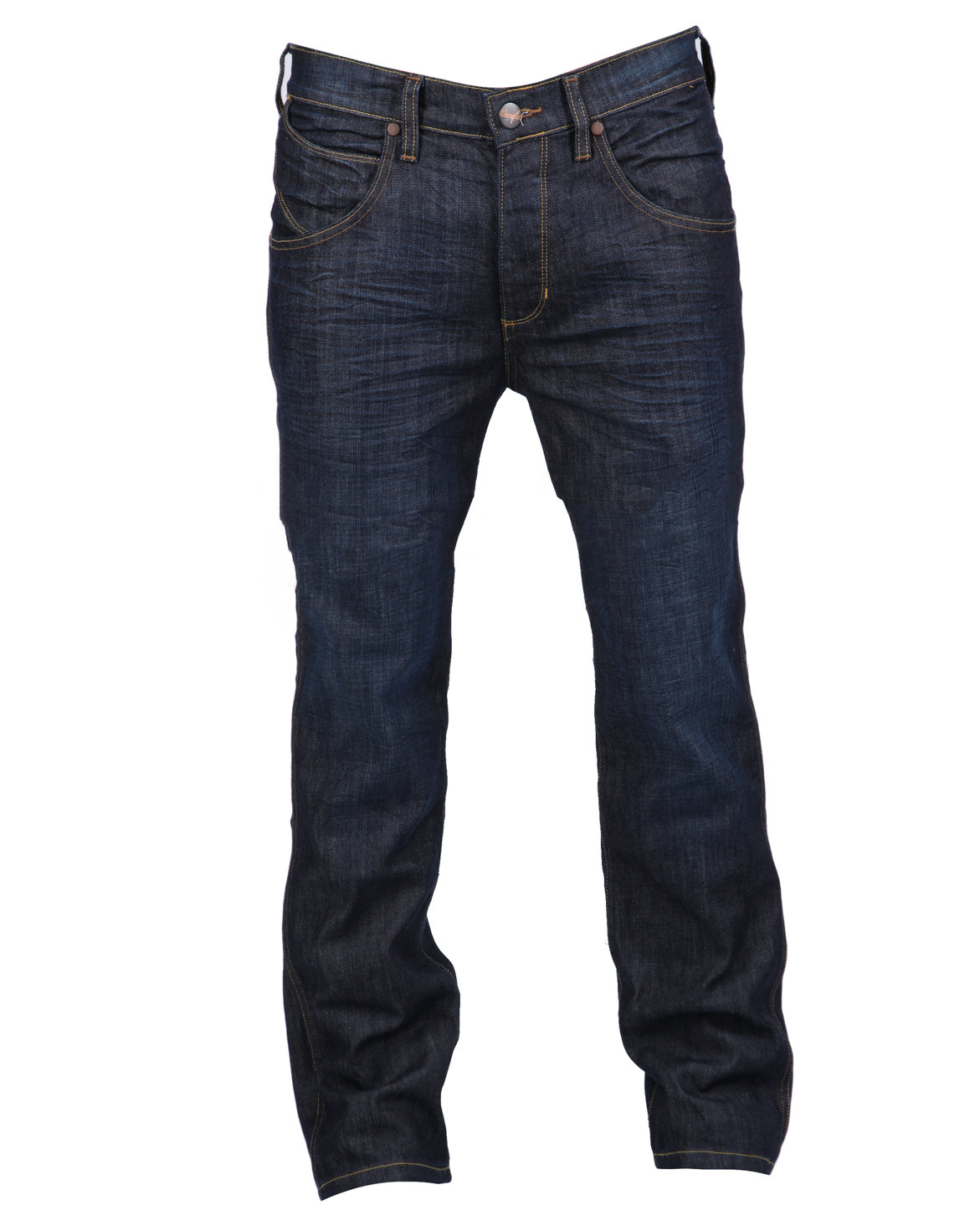 Wrangler Crank Straight Leg Jeans Dark Blue | Zando
