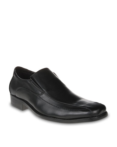 Anton Fabi Men Kadero Slip-On Dress Shoes Black | Zando