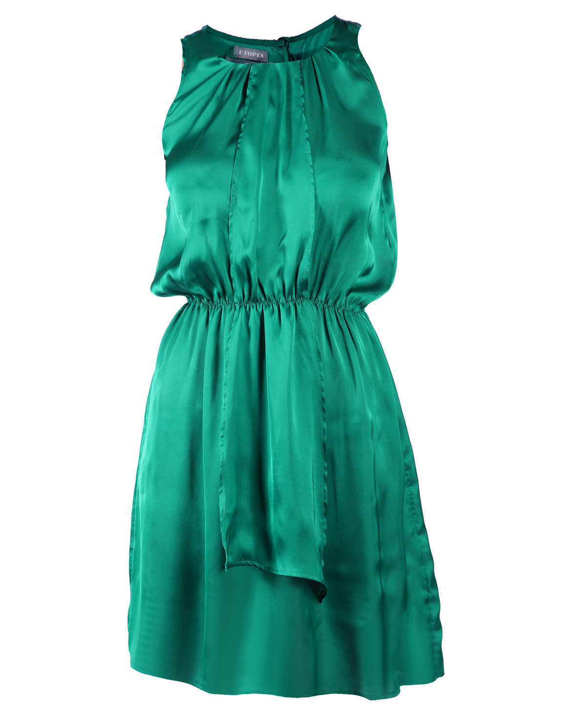 Utopia Basic Draped Front Dress Emerald Green | Zando