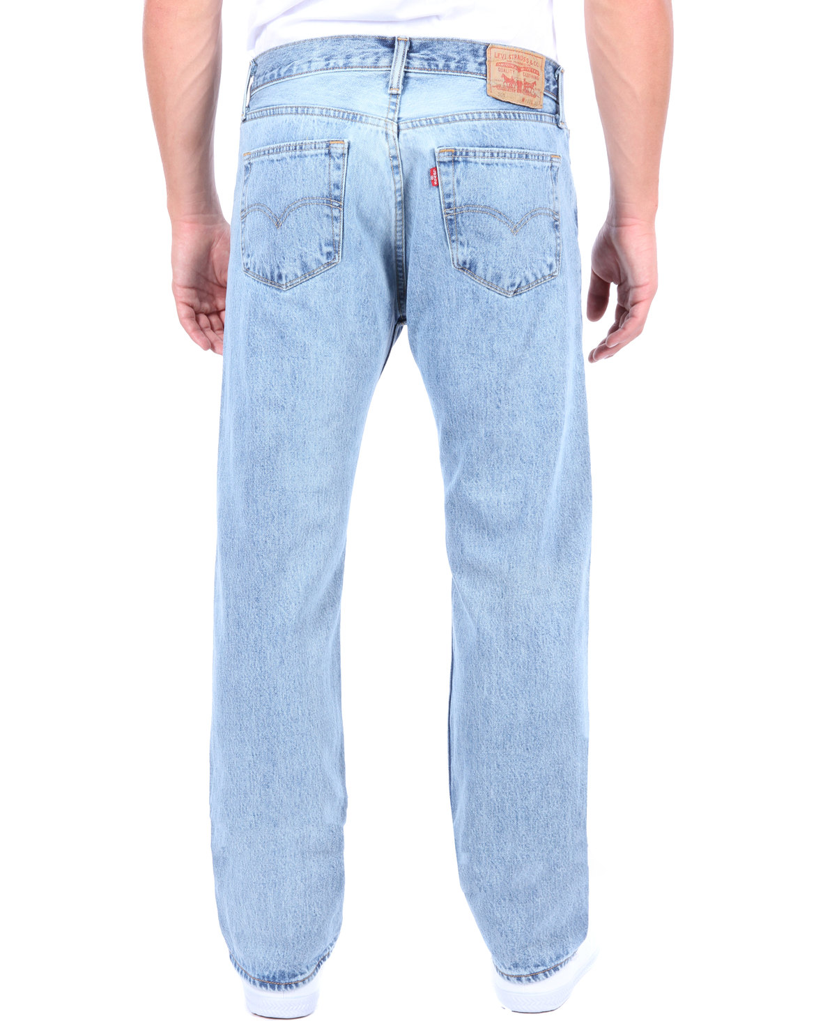 Levi's 505 Regular Fit Light Stone Wash Jeans Blue | Zando