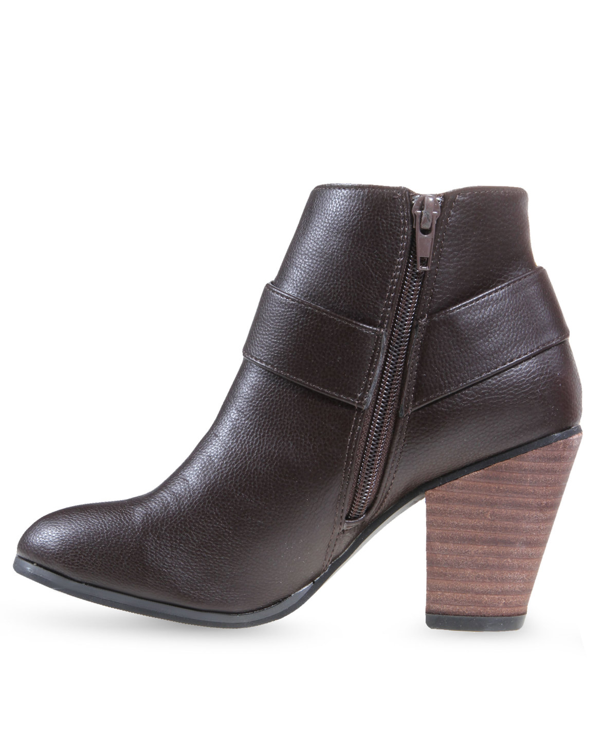 Gino Paoli Belted Ankle Boots Brown | Zando