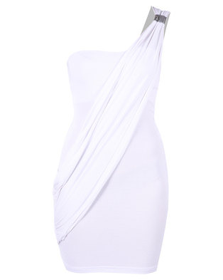 Linx Paula Diamante Dress White | Zando