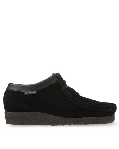 Grasshoppers Softee Suede and Leather Shoes Black | Zando