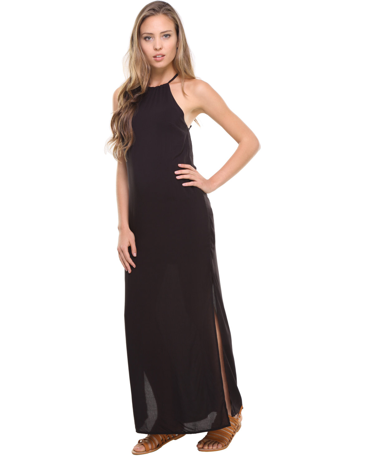 Utopia Maxi Dress Black | Zando