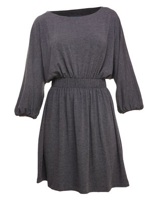 Chica-Loca Scoop Neck Dress Charcoal | Zando