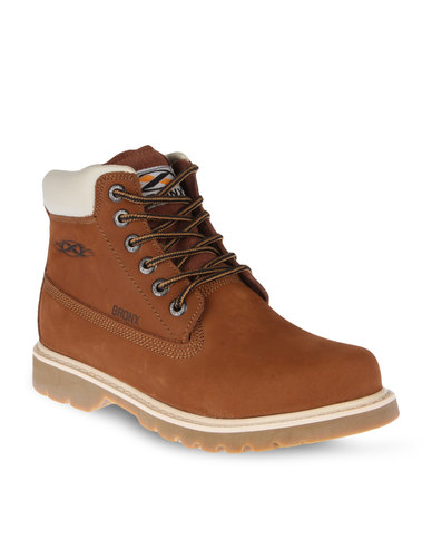 Bronx Men Hunter Leather Boots Brown | Zando