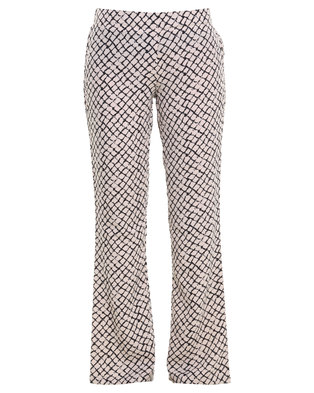 G Couture Geometric Pull On Pants Black/White | Zando