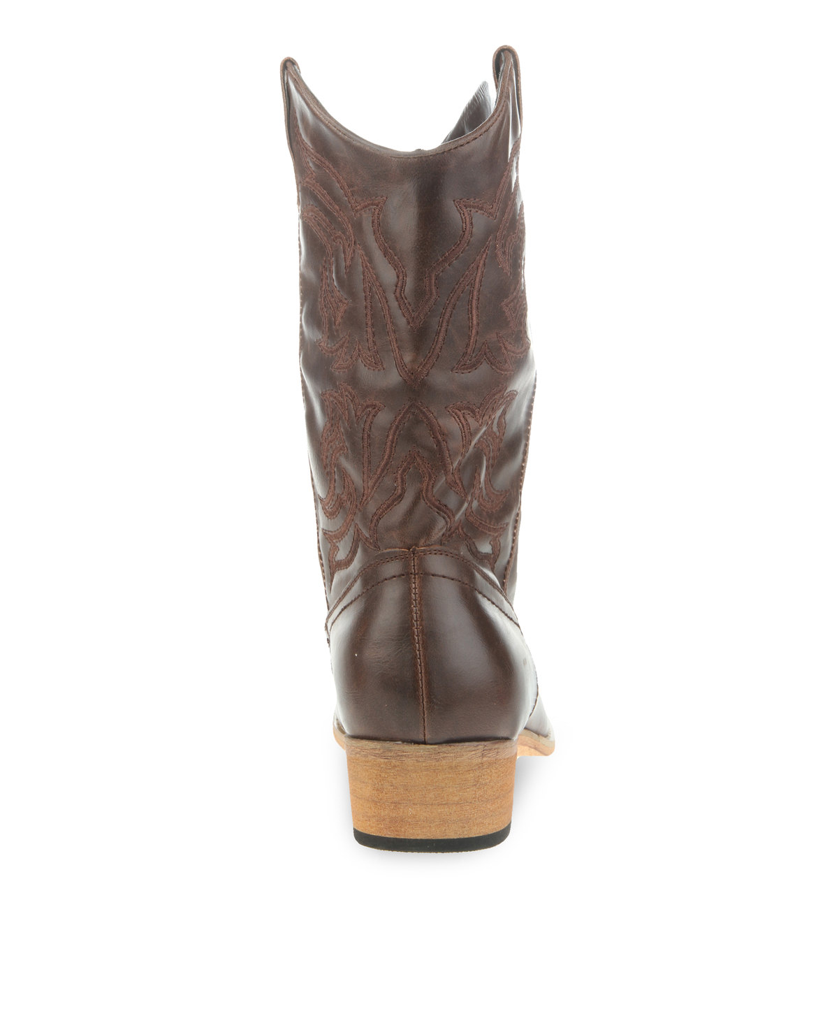 Jordan Leather Cowboy Boots Brown | Zando