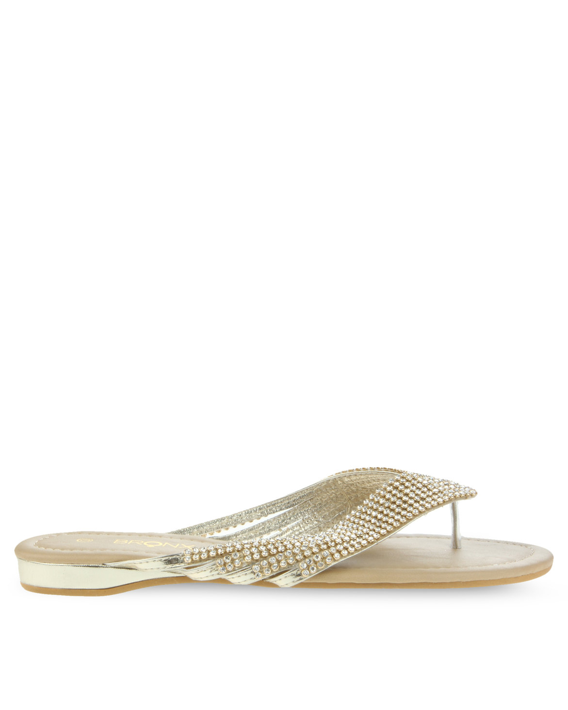 Bronx Women Glimmer Sandals Gold | Zando