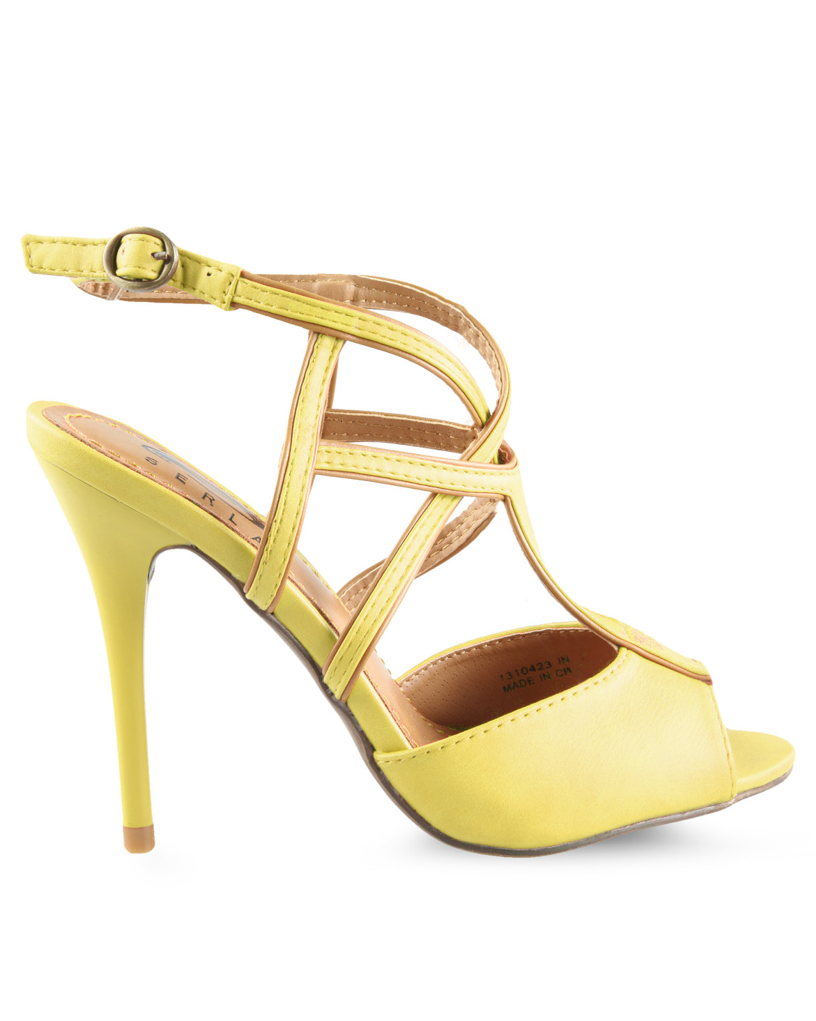Serla Strappy Heels Yellow | Zando