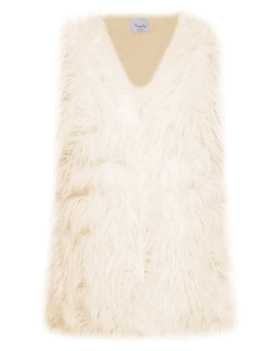 Realty Fur Gilet Cream | Zando